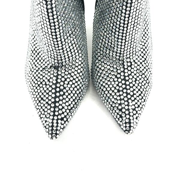 Gianni Bini Gabor Rhinestone Wedge Heel Knee Boots Womens Size 6.5 Pointy Toe - Picture 14 of 14